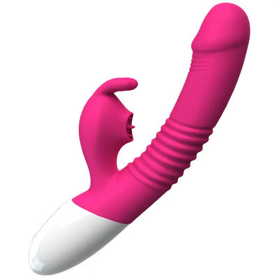 300g USB リチャージバイブラータ セックストイ ピンクウサギ 個人マッサージ器 熱力推力