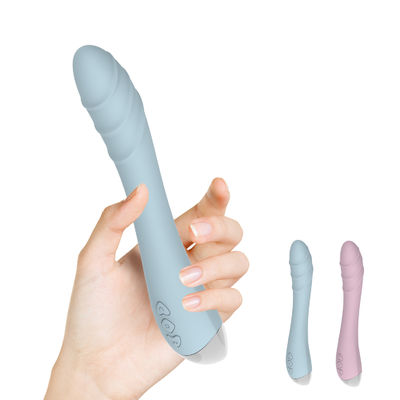 充電可能なGスポット振動器 液体シリコン ディルド 成人セックスの玩具 クリットピット 20.5cm