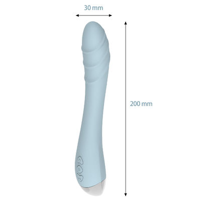 充電可能なGスポット振動器 液体シリコン ディルド 成人セックスの玩具 クリットピット 20.5cm