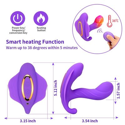 14cm 防水 ブルートゥース振動器 セックストイ リチャージ可能な振動パンティ 女性用