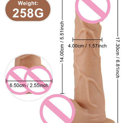 5.3インチ振動器 成人用玩具 現実的な大ディルド シリコンペニス 成人女性用