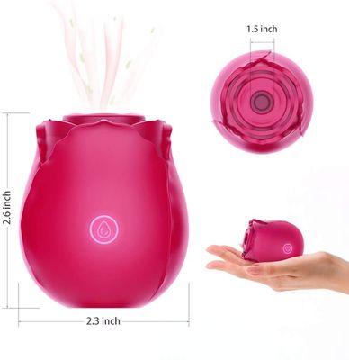 赤い可愛い陰道 舌を吸う 吸い吸い振動器 ローズ振動器 セックス・トイ
