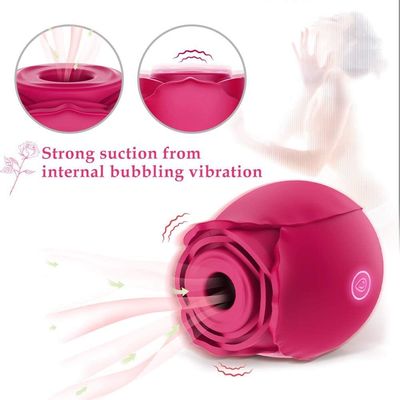 赤い可愛い陰道 舌を吸う 吸い吸い振動器 ローズ振動器 セックス・トイ