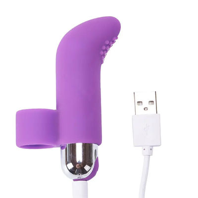 電動指性愛玩具 リチャージ可能な袖性愛玩具 Gスポット性愛玩具 ROHS