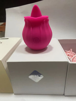 360g 舌振動器 成人用玩具 振動器 セックス用玩具 ヴァギナ吸い ピンクの花の形