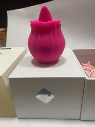 360g 舌振動器 成人用玩具 振動器 セックス用玩具 ヴァギナ吸い ピンクの花の形
