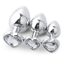 LED セックス 大型アナルプラグ セックスおもちゃ メタルハート形 下着 コラプラグ
