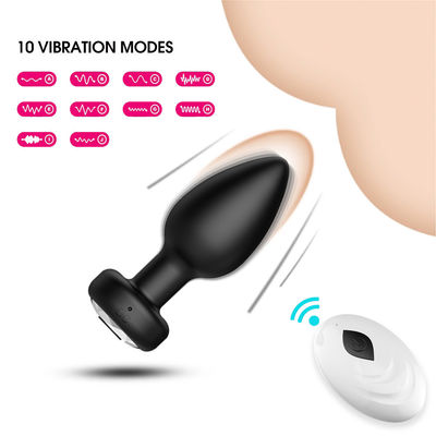 ワイヤレス アナルのスプッシュ プラグ セックス・トイ シリコン USB 充電10周波数
