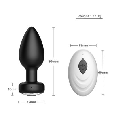 ワイヤレス アナルのスプッシュ プラグ セックス・トイ シリコン USB 充電10周波数