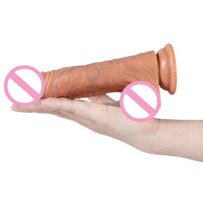 8インチ Youjizz Com レズビアン 女性ディルド 厚いシリコンディルド振動器