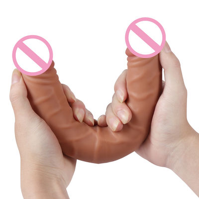 男性 女性 ディルド セックス ゴム セックス 玩具 ブラウン 肉 表面 30.5 × 4cm 430g