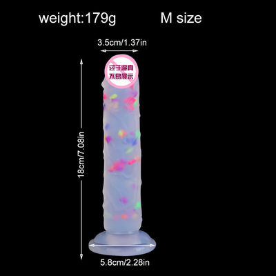 21.5 × 4cm 現実的なディルド ゴム 人工ペニス アナル 男性液体ソフト シリコン
