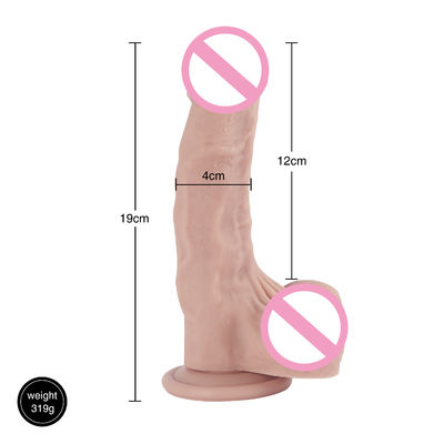 XS-WBB10017 ペニス 男性 現実的なディルド 液体 柔らかい シリコン ゴム セックス トイ 女性用 強い 吸い込み カップ 手-F