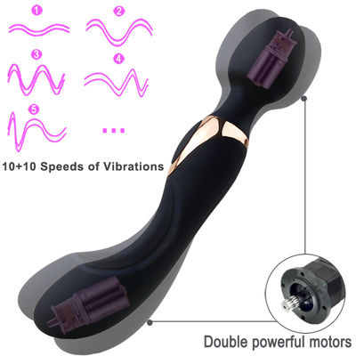22CM パーソナル 女性 AV ワンド ODM 300g クリトス振動器 充電可能なワンドマッサージ器