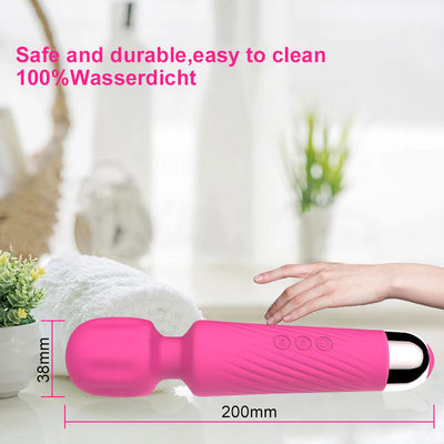 女性 シリコン セックス 玩具 マッサージ器 手持ちの魔法の杖 再充電可能な振動器 クリティタル用