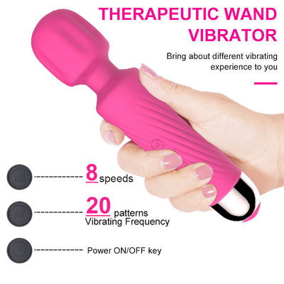 女性 シリコン セックス 玩具 マッサージ器 手持ちの魔法の杖 再充電可能な振動器 クリティタル用