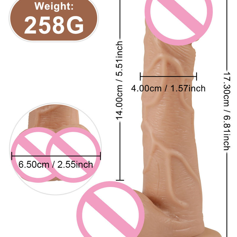 5.3インチ振動器 成人用玩具 現実的な大ディルド シリコンペニス 成人女性用