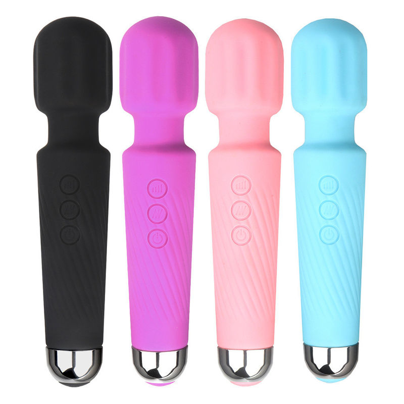 女性 シリコン セックス 玩具 マッサージ器 手持ちの魔法の杖 再充電可能な振動器 クリティタル用